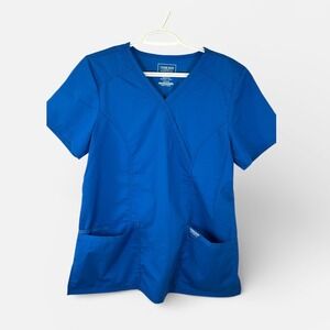 Cherokee Revolution Women's Medium Royal Blue V-Neck Scrub Top & Pants Set